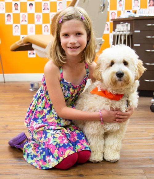 patient with dog at tfo